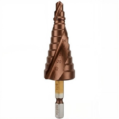 Hymnorq Cobalt Steel 11 Step Drill Bit, M35 Grade 5% HSS Co, Metric Size 6mm to