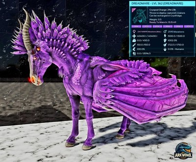  ARK Survival Ascended DREADMARE DREADSTALLION New Top Stats PVE PS5/XBOX/PC