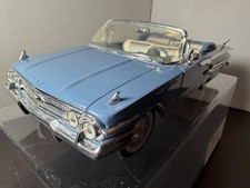 Motor Max ~ 1960 Chevrolet Impala Convertible ~ Lt. Blue ~ #73110 ~ 1/18