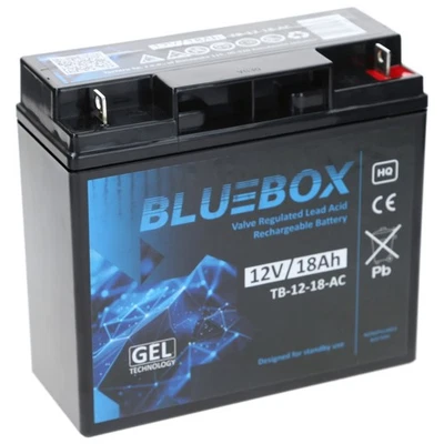 Akku 12V 18Ah BLUEBOX Accu Gelakku Gel Versorgungsbatterie