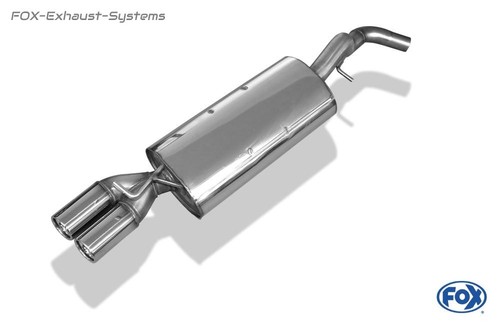  Sportauspuff (Ø63,5mm) VW New Beetle 1C 9C Cabrio 1Y 2x76 rund mit Abs. - Bild 2 von 4