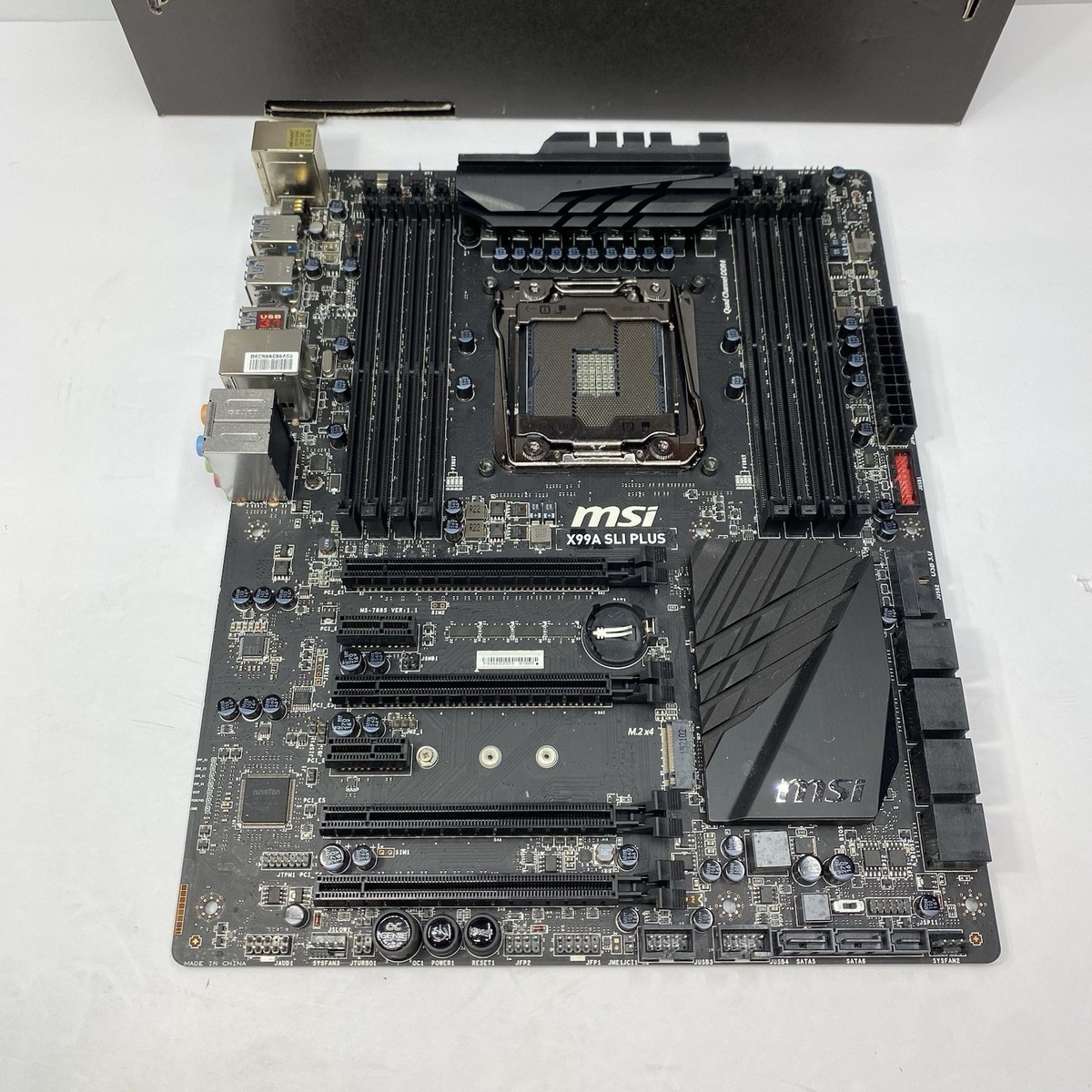 FOR PARTS MSI X99A SLI PLUS Intel LGA 2011-3 Motherboard