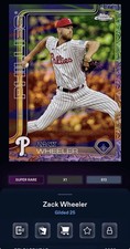 DIGITAL TOPPS BUNT Zack Wheeler GILDED 25 SUPER RARE Read