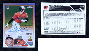 Adley Rutschman 2023 Topps Chrome #RA-AR Rookie Autographs Adley Rutschman 2023 Topps Chrome #RA-AR Rookie Autographs