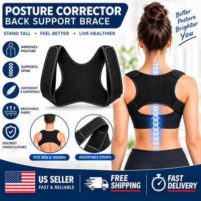 Adjustable Posture Corrector Back Shoulder Support Brace for Men Women