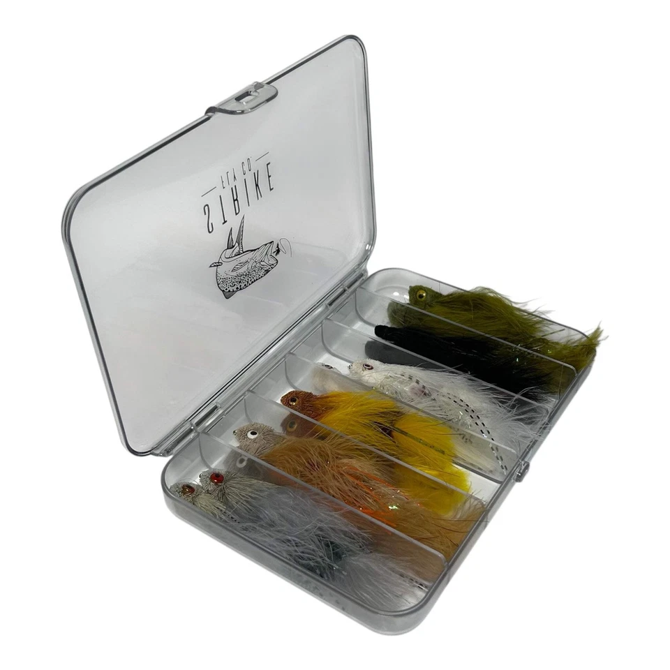 12 Piece Sex Dungeon Articulated Streamer Assortment With Fly Box- Strike Fly Co - Image 3 of 4