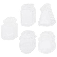 Transparente Lesezeichen, 40 StüCk Klare PET Gepresste Blumen-Lesezeichen Stil 1