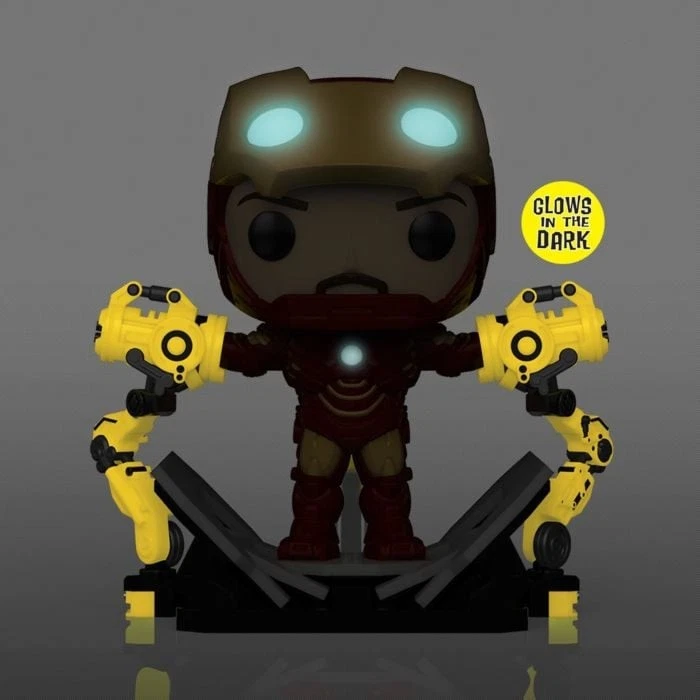 Iron Man 2 - Iron Man Mark IV w/ Gantry Glow Pop! Deluxe Figure #905  [OE] Foto 2 de 2