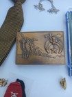 Shriners Fez Hat/ With Case.  Brass Buckle Pocket Badge/Lot. — photo 3