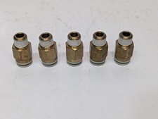 Lot of 5 SMC KQ2 Series One-Touch Male Pneumatic Fitting As Pictured