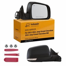 Right Side Mirror For 2011-2021 Jeep Grand Cherokee 11Pins Black With Installa