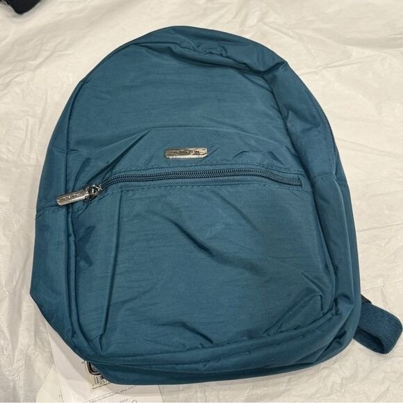 Travelon Anti-Theft Essentials Backpack Teal Peacock RFID Pockets LED Travel bag thumbnail 16