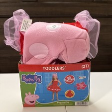 Toddlers 2T Peppa Pig Dress Up Costume New 