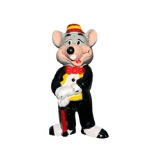 Collectible 1994 Chuck E Cheese Show Biz Pizza Tuxedo PVC Figure Cake Topper