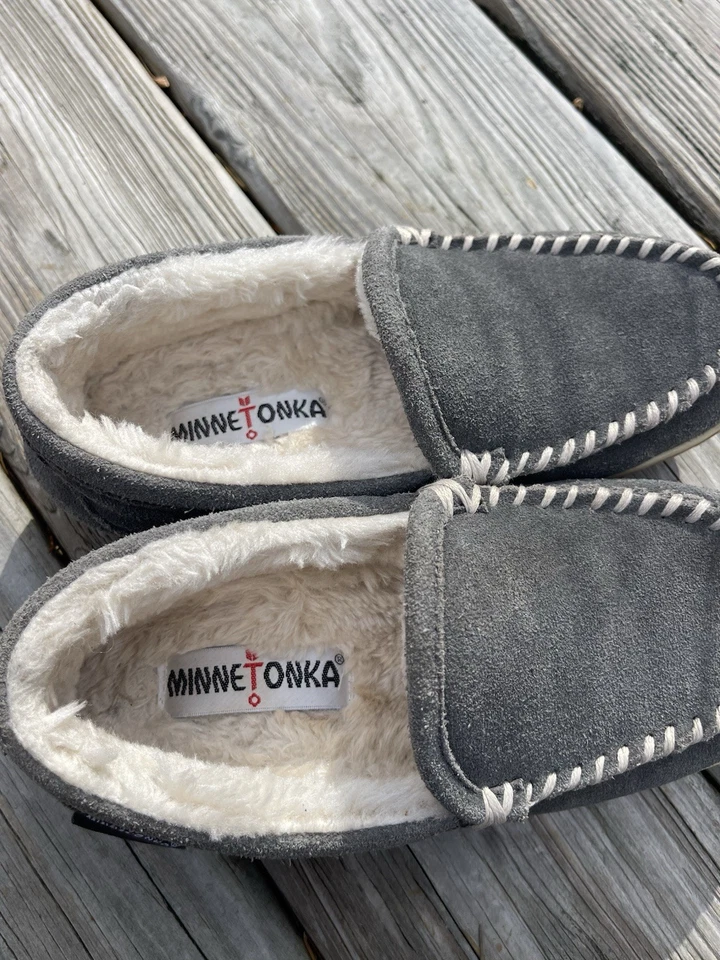 Chinelo Feminino Minnetonka Tempe Cinza Tamanho 6M Perfeito! - Imagem 4 de 4