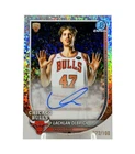 LACHLAN OLBRICH 2025-26 Bowman Chrome Rookie Speckle Auto /100 Bulls #BCA-LO RC