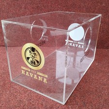 Clear Perspex Box with 71 mm hole in each of the widest sides  (280x183x183 mm)