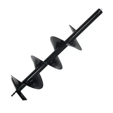 8" Earth Auger Bit Light Cultivating Making Holes 8-Inch x 32" Length Connect
