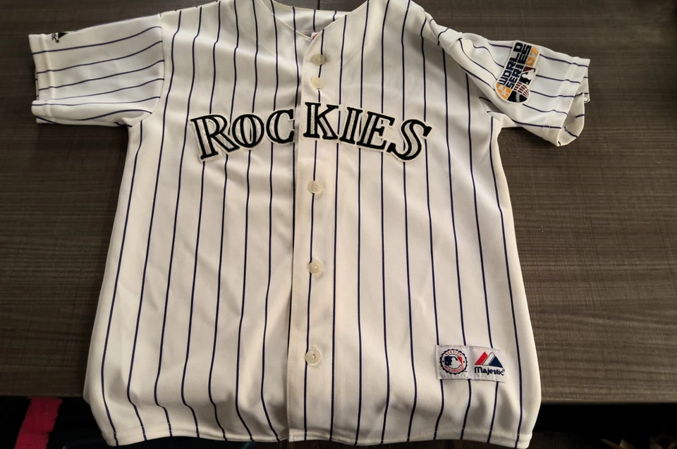 Troy Tulowitzki 2007 Colorado Rockies World Series Mens Home Jersey/Clint Barmes - Image 3 of 4