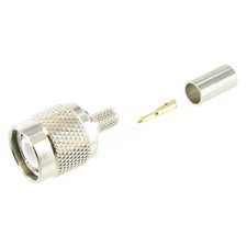 TNC Male Crimp Coax Connector for RG58 RG-58/LMR-195 Type Coax Cable