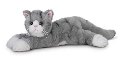 Bearington Socks Plush Stuffed Animal Grey Striped Tabby Cat