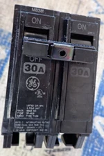 GE THQB2130 30 Amp 120/240 VAC 2 Pole Type THQB Bolt-On Circuit Breaker - TESTED
