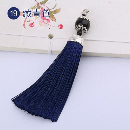 11cm Long Sewing Trim Curtain Large Silky Bead Cushion 5 X Tassels Craft - Picture 32 of 34