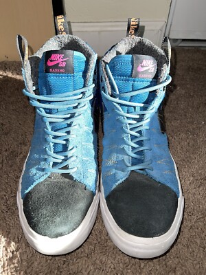 Nike SB Zoom Blazer Mid PRM Acclimate Marina Blue Pecan DC8903-400 No Insoles8.5
