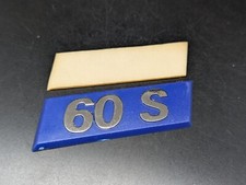 FIAT 60 S 60S LOGO SIGLA EMBLEMA FREGIO STEMMA SCRITTA BADGE TARGA TARGHETTA