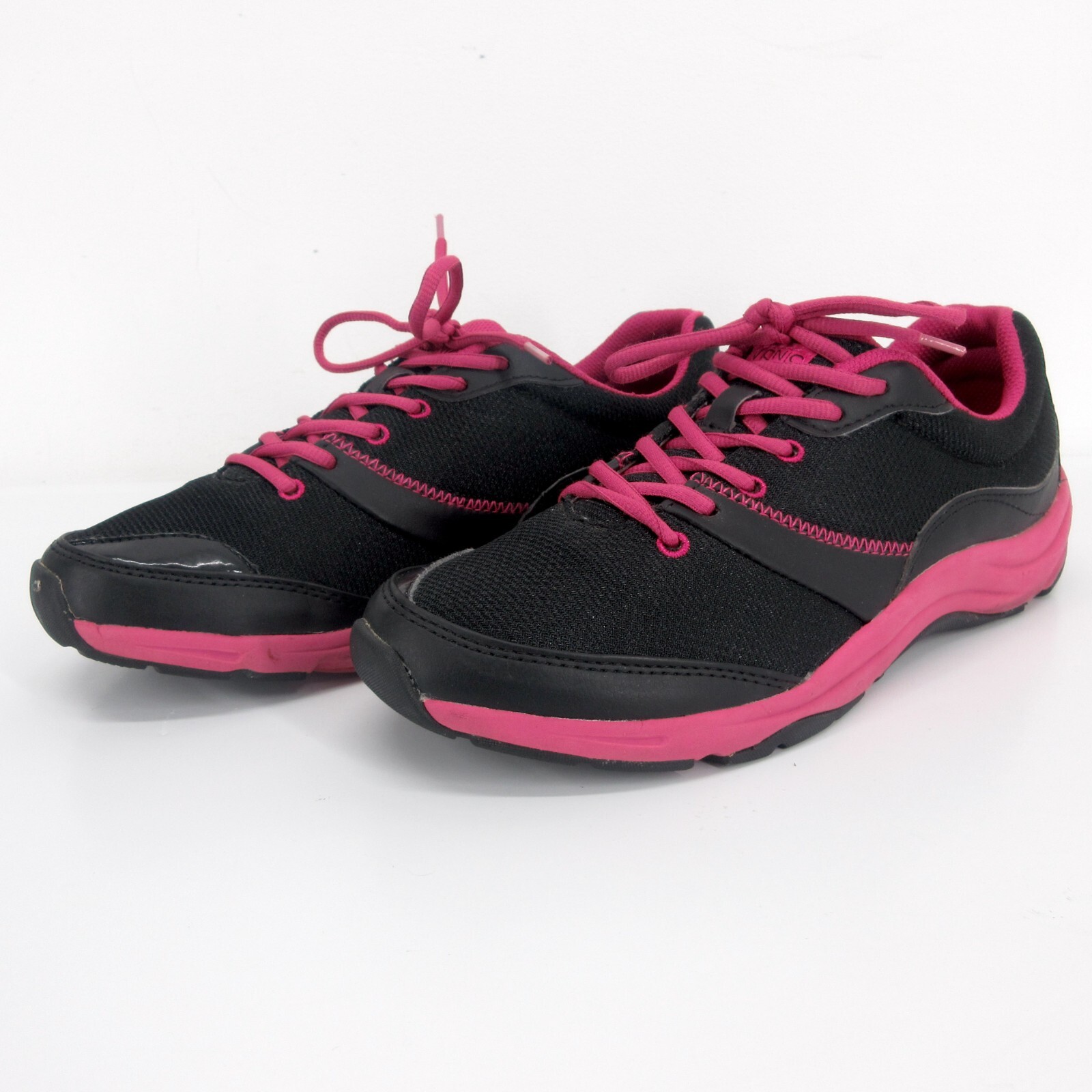 Vionic Kona Womens Orthotic Walking Sneakers Size 10 Black Pink Casual Comfort-image