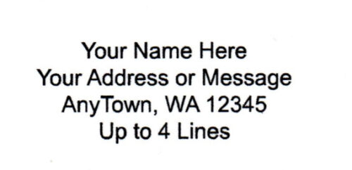 60 étiquettes d'adresse de retour/envoi personnalisées 1" x 2,625" - livraison gratuite aux États-Unis - Photo 1/6