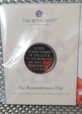 2021 The Remembrance Day £5 Five Pounds Coin BUNC NEW
