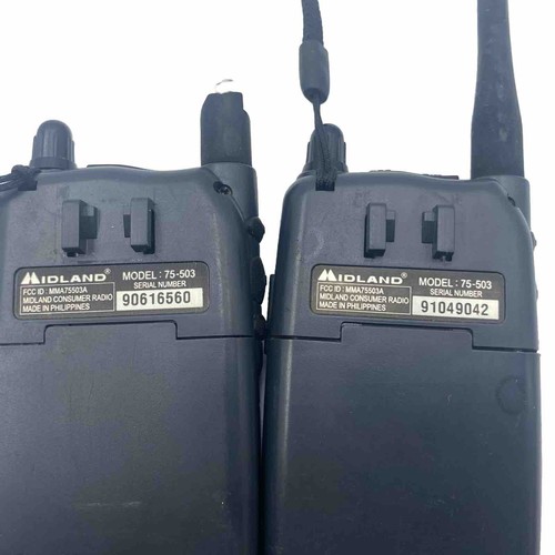 Midlan Walkie Talkie Micro Talk 16-Mile Range 2 Radios Pair 2 Micro 3 75-503 - Zdjęcie 3 z 4