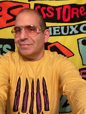Revampp Warhol Sprouse Graffiti ''Raised Ink''  Bullet t-shirt l/s