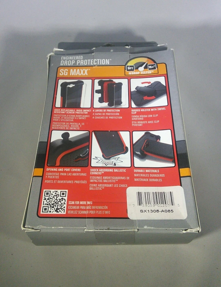 New BALLISTIC HTC One 2 SGMaxx Case (Black/Red) - Image 2 of 2