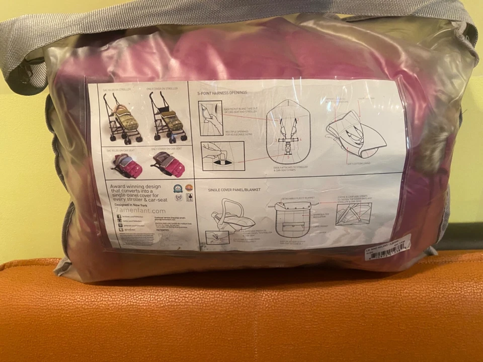 Funda Cochecito LE SAC IGLOO LS500 7 AM ENFANT ROJA/gris mediana 6-18 Meses NUEVA Foto 2 de 4