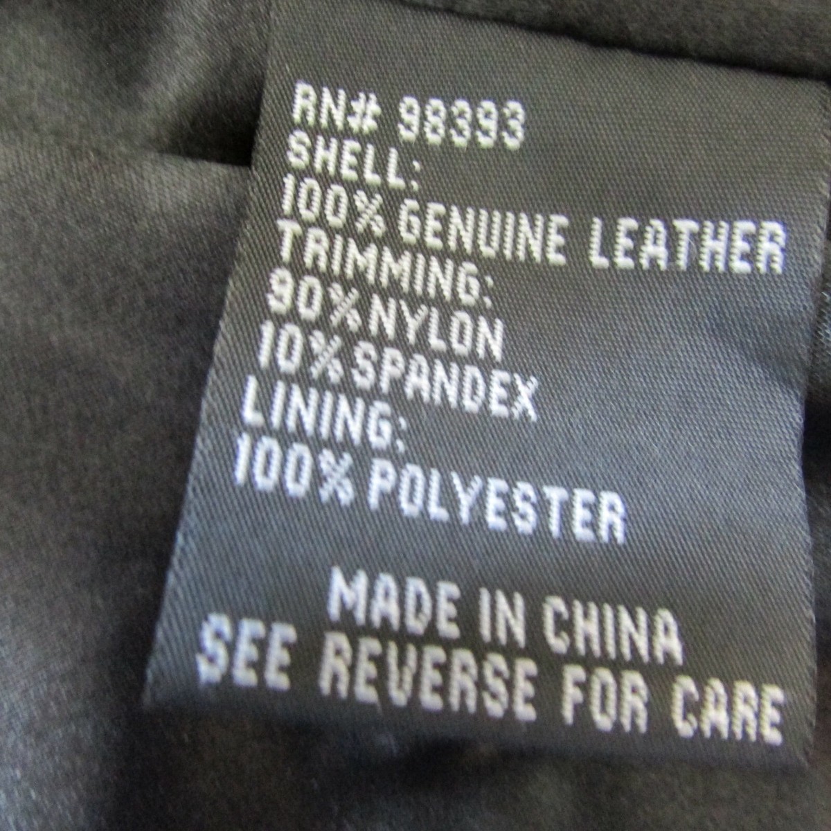 PAMELA MCCOY LEATHER AND LACE JACKET/COAT WOMENS MEDIUM BLACK ZIP