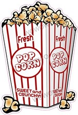Catering trailer sticker Fresh Popcorn decal fairground unit ice cream van 2