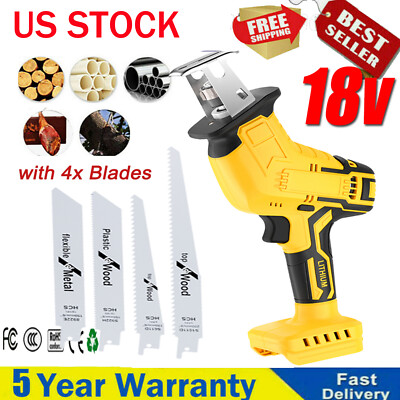 #ad Brushless Cordless Reciprocating Saw Wood Metal Saw For Dewalt 20V Battery USA $26.98