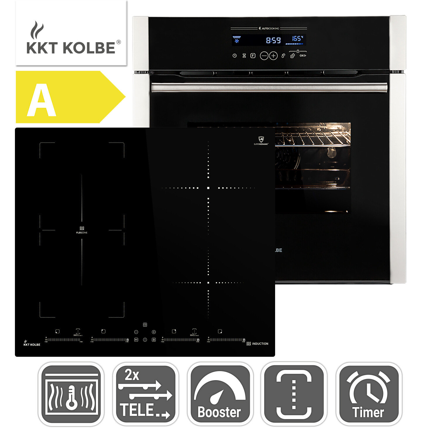 60cm Forno da incasso EB8016ED + 59cm Piano Cottura Induzione IND5901FZ Catalisi