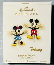2006 Hallmark Keepsake Ornament JUMPING FOR JOY Mickey &Minnie Mouse BRAND NEW