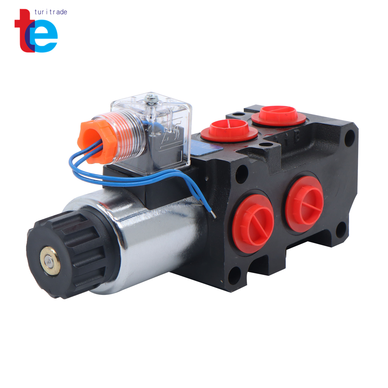 6 Port 12V DC 13GPM 3Plug Hydraulic Solenoid Selector Diverter Valve #10 SAE