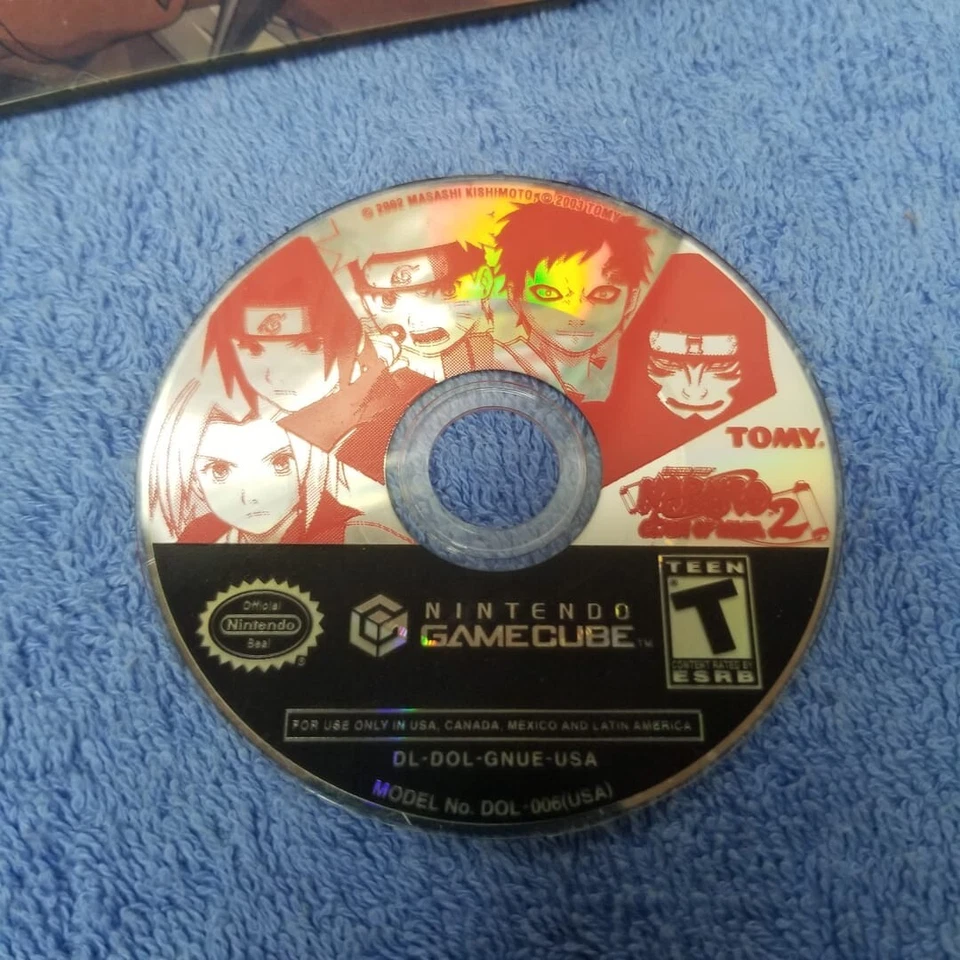 Naruto: Clash of Ninja 2 (Nintendo GameCube, 2006) Box/Game - Image 3 of 4
