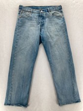 Vintage Levi's 501 Jeans Mens 36x30 Straight Blue Denim Button Fly Grunge Y2K