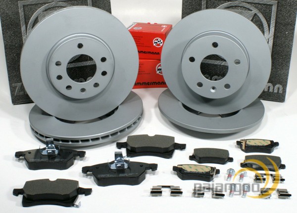 Zimmermann Bremsscheiben Ø 280 Mm + 264 Mm BeläGe Vorne Hinten FüR Opel Astra G-image