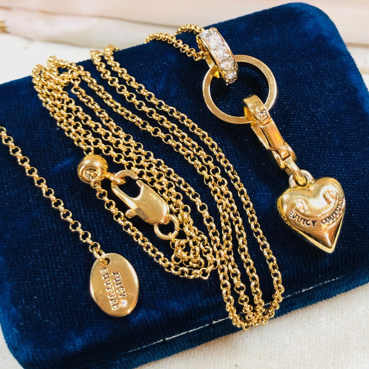 JUICY COUTURE Chain Heart Pendant Necklace