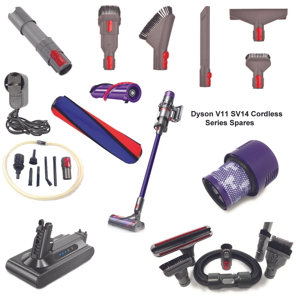 Dyson V11 Complete, Pièces et accessoires