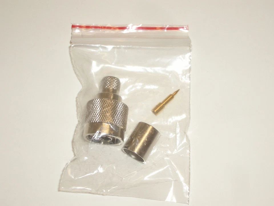 AIM N MALE CRIMP-ON ANTENNA RF CONNECTOR FOR RG-8 RG-213 COAX CABLE - Image 2 of 2