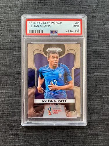 2018 Kylian Mbappe World Cup Prizm Rookie Card PSA 9 #80
