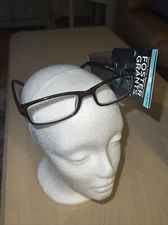 FOSTER GRAND READING GLASSES +2.75 W/ MATCHING SOFT CASE